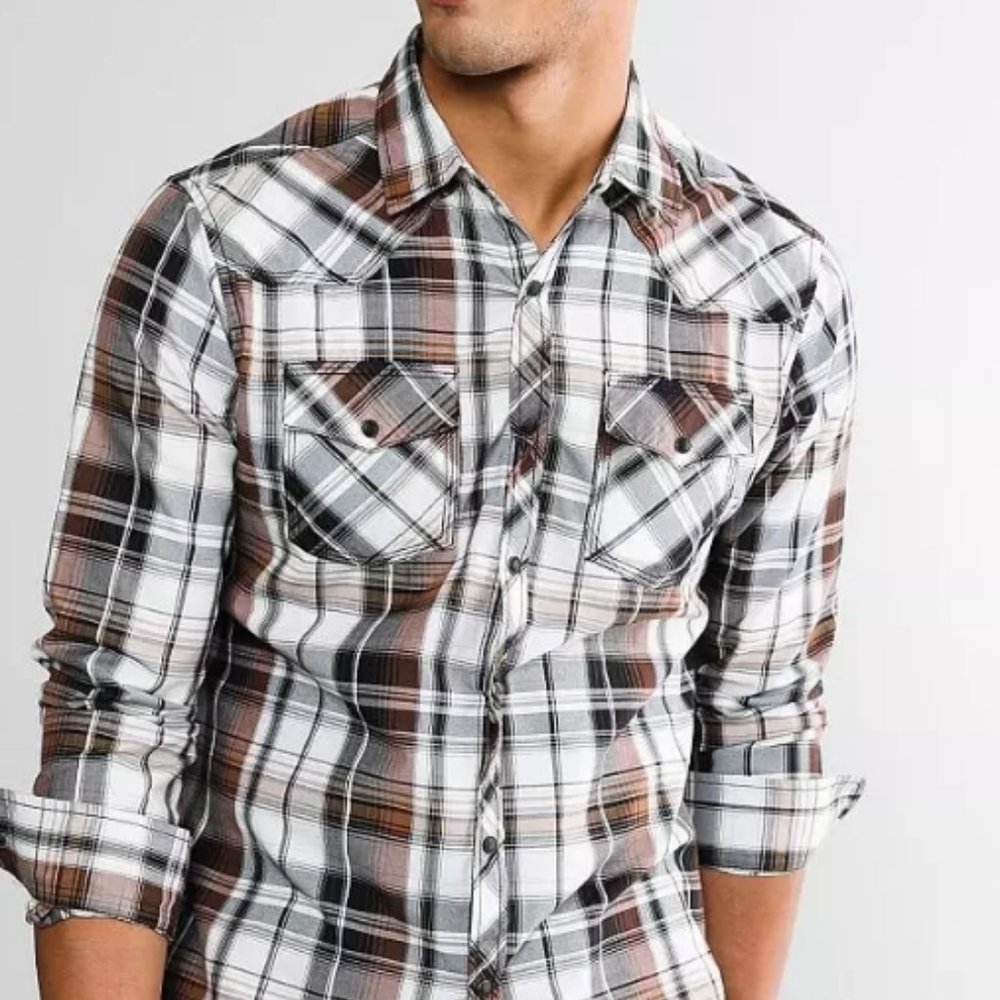 Plaid Athletic Button Down